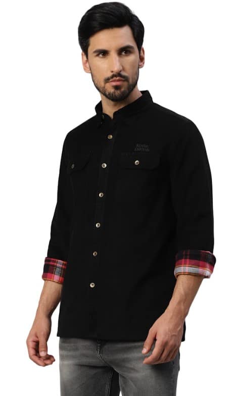 CORDUROY FLANNEL LINED BLACK 29 96 89