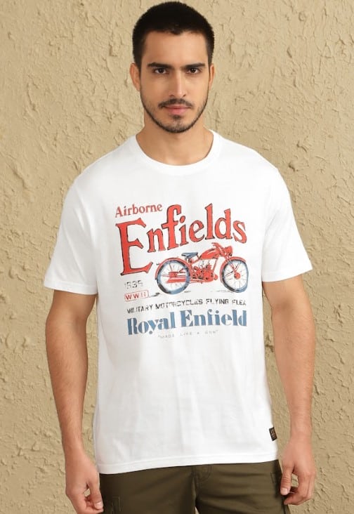 ENFIELD VINTAGE GRAPHIC TS WHITE 7 46 25