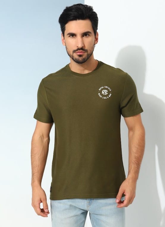 HD BRANDED T SHIRT OLIVE 9 13 29