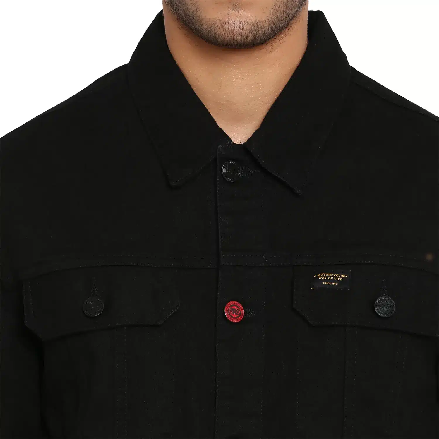 Royal Enfield Classic Trucker Jet Black Jacket 4
