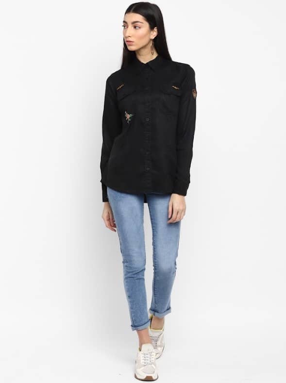TENCEL SHIRT CHARCOAL 18 49 69