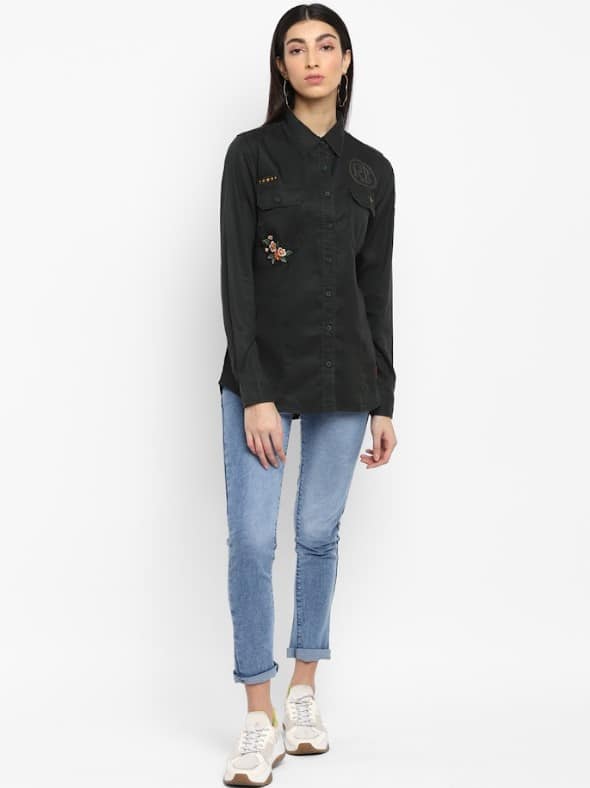 TENCEL SHIRT OLIVE 18 49 69